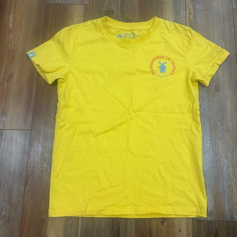 Dutch‎ Bros Tshirt Tee Unisex Small Yellow Logo Fall 2021